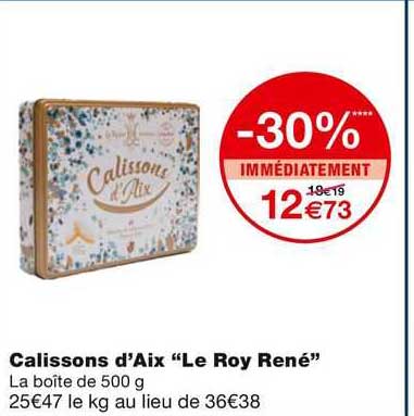 calissons d'aix "le roy rene"