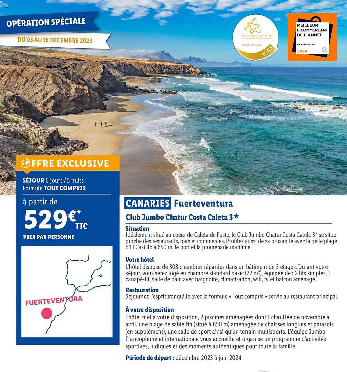 canaries fuerteventura : club jumbo chatur costa caleta 3*