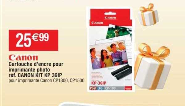cartouche d'encre pour imprimante photo canon kit kp 36ip