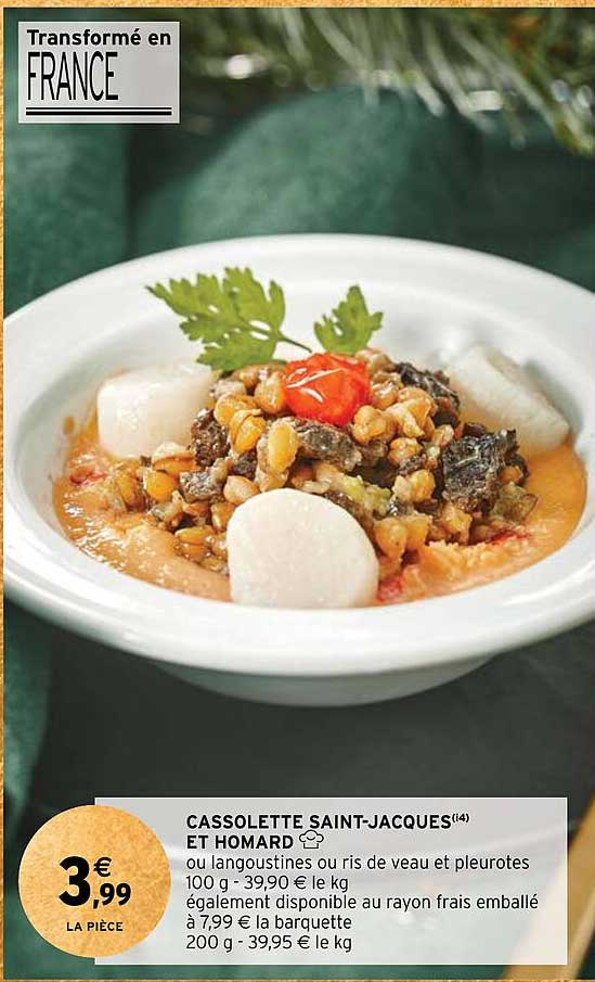 cassolette saint-jacques et homard