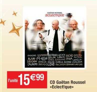 Cd Gaëtan Roussel «eclect!que»