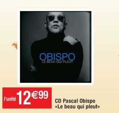 cd pascal obispo «le beau qui pleut»