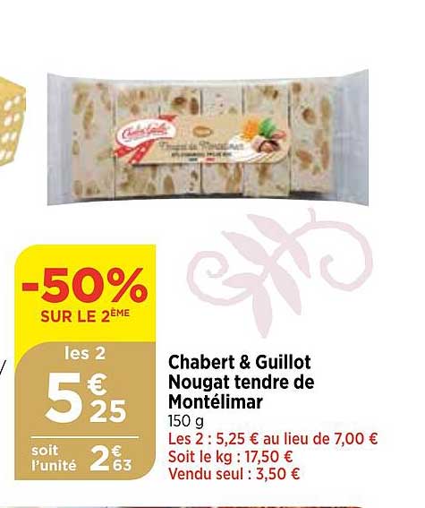 chabert & guillot nougat tendre de montélimar