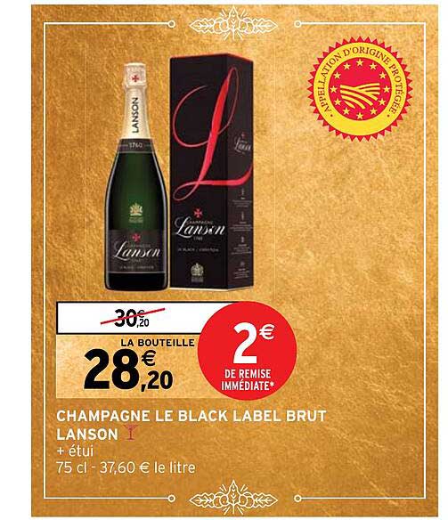 Champagne Le Black Label Brut Lanson