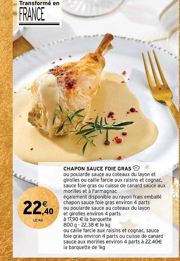 chapon sauce foie gras
