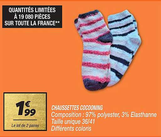 chaussettes cocooning
