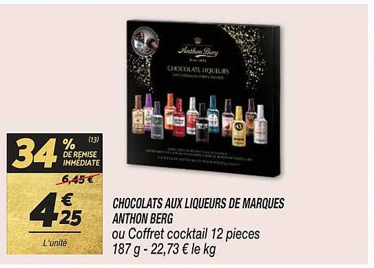 chocolats aux liqueurs de marques anthon berg