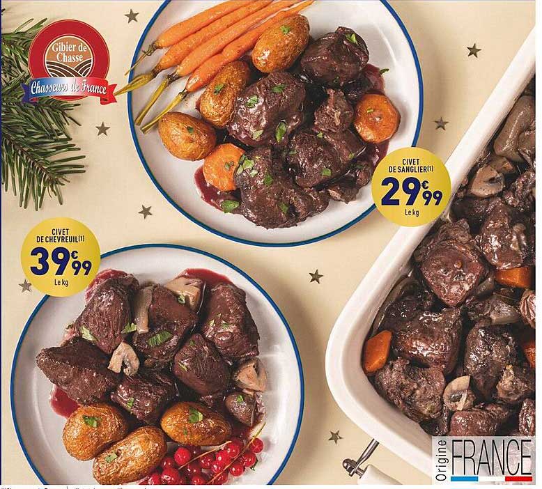 civet de chevreuil, civet de sanglier