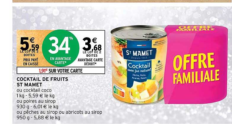 Cocktail De Fruits St Mamet