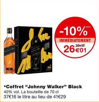 coffret "johnny walker" black