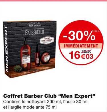 coffret barber club "men expert"
