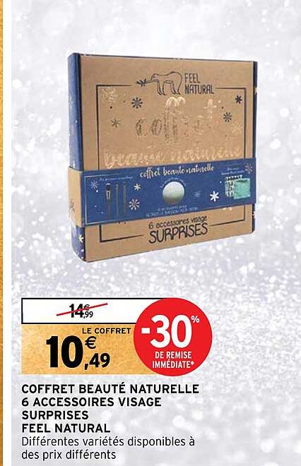 coffret beaute naturelle 6 accessoires visage surprises feel natural