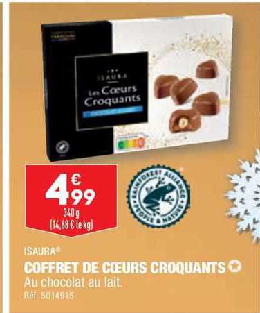 coffret de cœurs croquants isaura