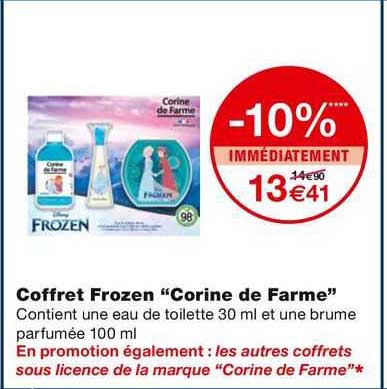 coffret frozen "corine de farme"
