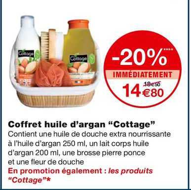 coffret huile d'argan "cottage"