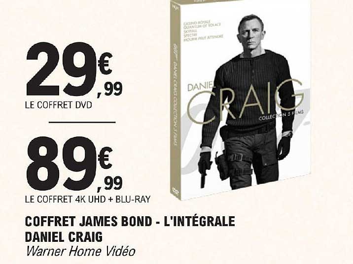 coffret james bond - l'intégrale daniel craig