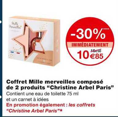 coffret mille merveilles compose de 2 produits "christine arbel paris"