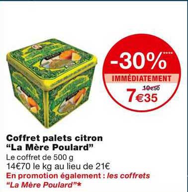 coffret palets citron "la mere poulard"