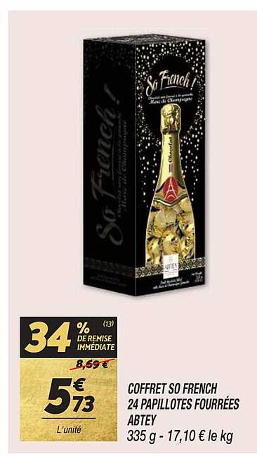 coffret so french 24 papillotes fourrées abtey