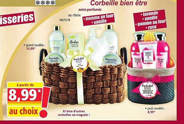 corbeille bien être soins parfumés