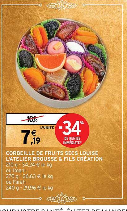 corbeille de fruits secs louise l'atelier brousse & fils  creation