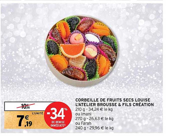 corbeille de fruits secs louise l'atelier brousse & fils création