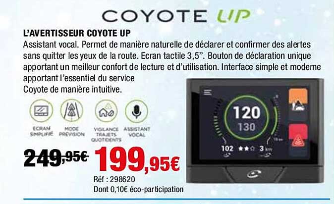 coyote up l'avertisseur coyote up