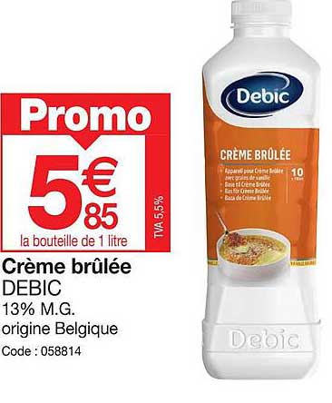 crème brûlée debic