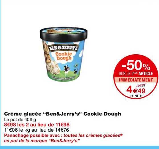 creme glacee "ben&jerry's" cookie dough