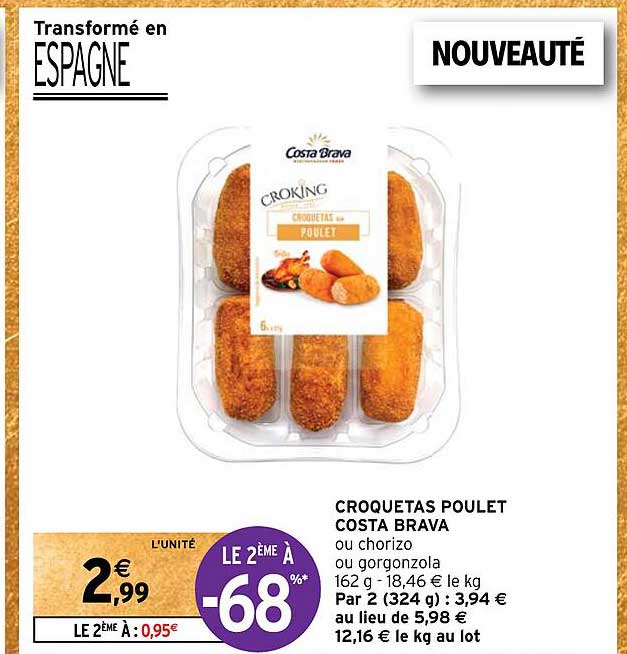 croquetas poulet costa brava
