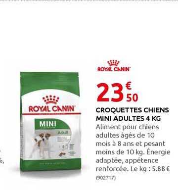 croquettes chiens mini adultes 4kg royal canin