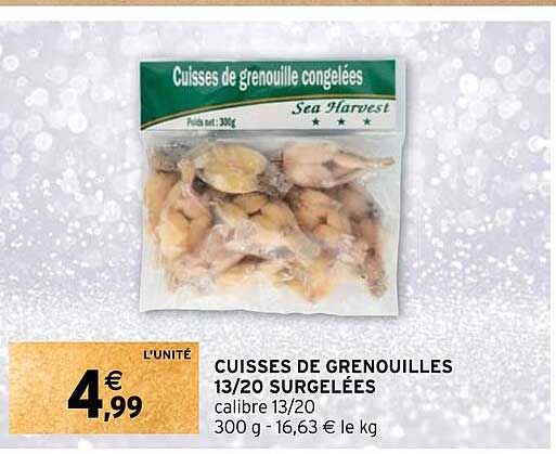 cuisses de grenouilles 13/20 surgelees