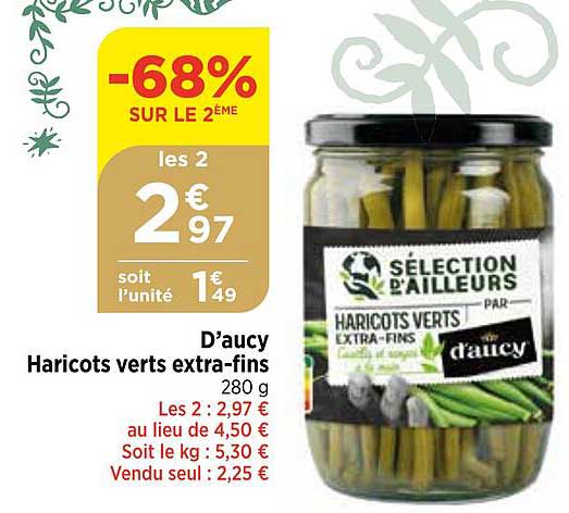 d'aucy haricots verts extra-fins