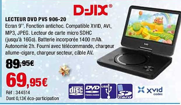 d-jix lecteur dvd pvs 906-20