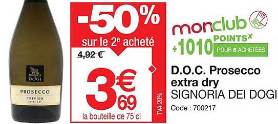 d.o.c. prosecco extra dry signoria dei dogi