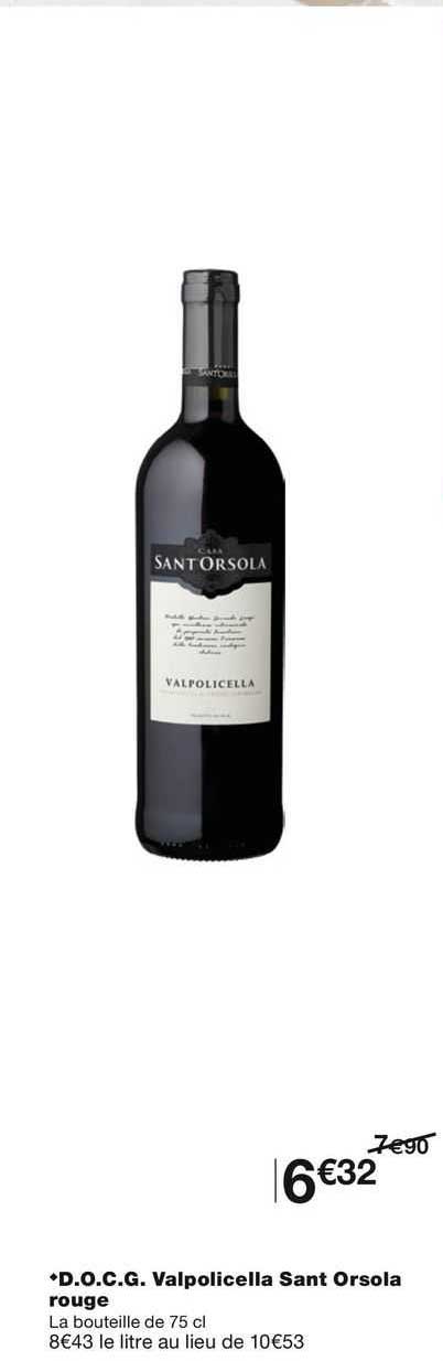 d.o.c.g. valpolicella saint orsola rouge
