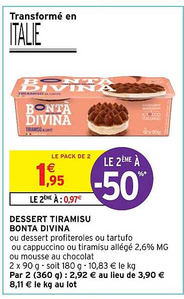 dessert tiramisu bonta divina