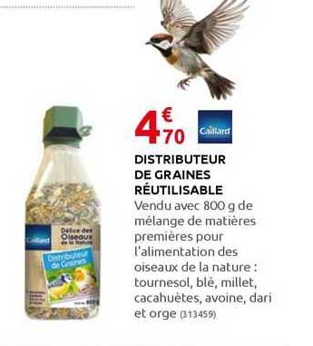 distributeur de graines réutilisable caillard