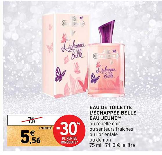 eau de toilette  l'echappee  belle  eau jeune