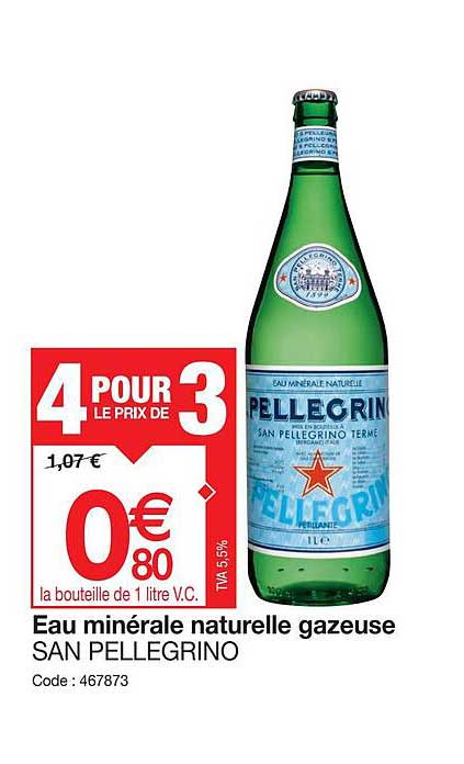 eau minérale naturelle gazeuse san pellegrino