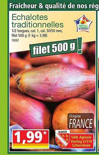 échalotes traditionnelles