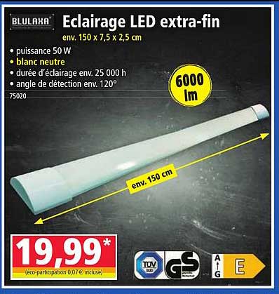 éclairage led extra-fin blulaxa