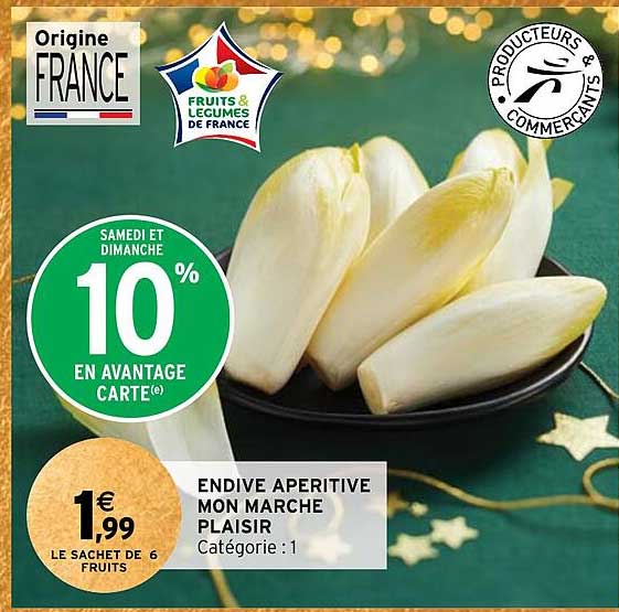 endive apéritive mon marché plaisir