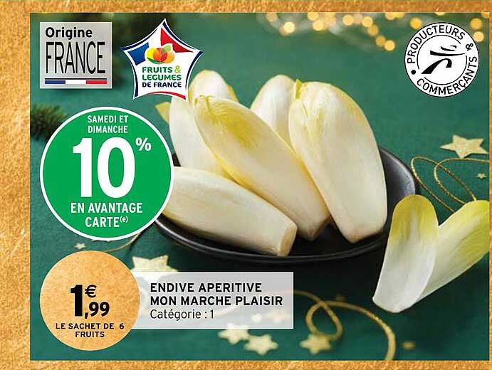 endive apéritive mon marché plaisir