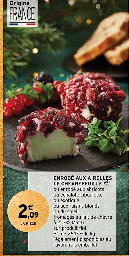 enrobé aux airelles le chevrefeuille