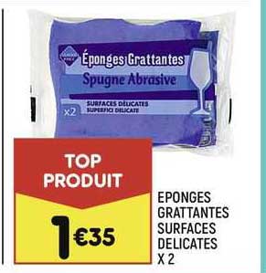 éponges grattantes surfaces délicates