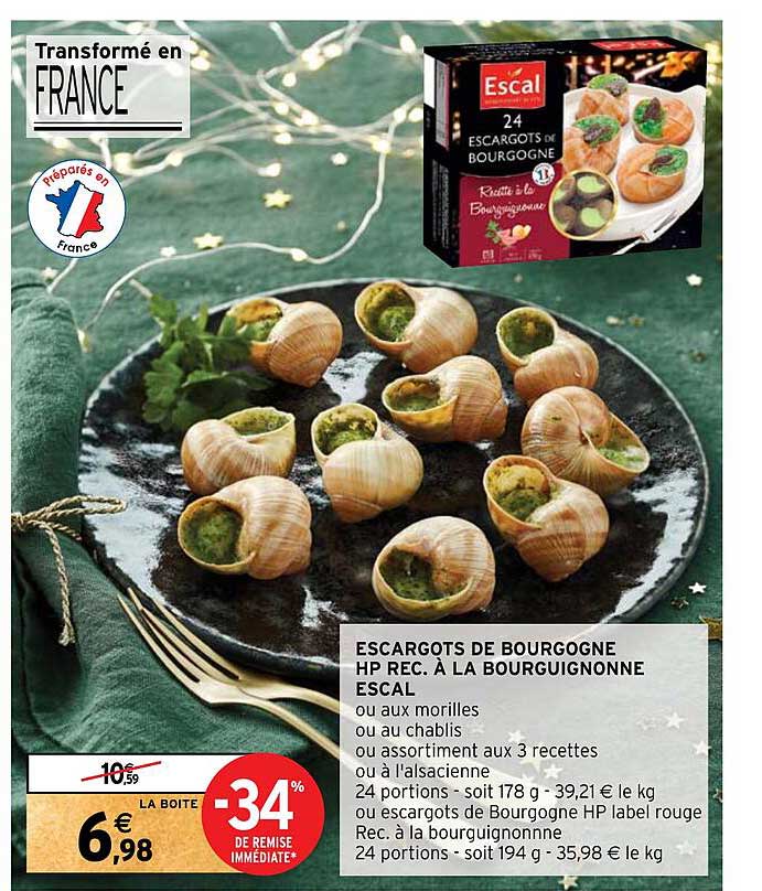 escargots de bourgogne hp rec. à la bourguignonne escal
