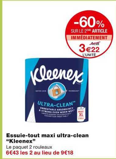 essuie-tout maxi ultra-clean "kleenex"