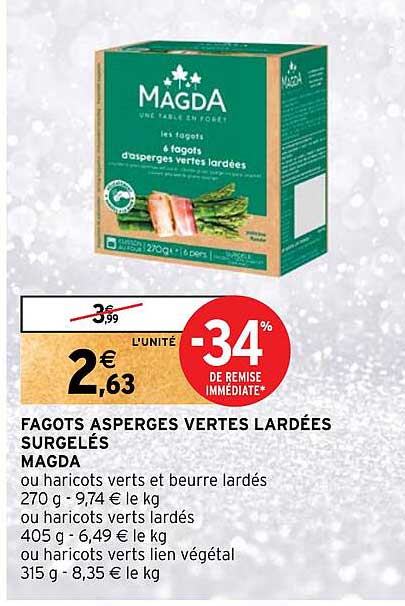fagots asperges vertes lardees surgales magda