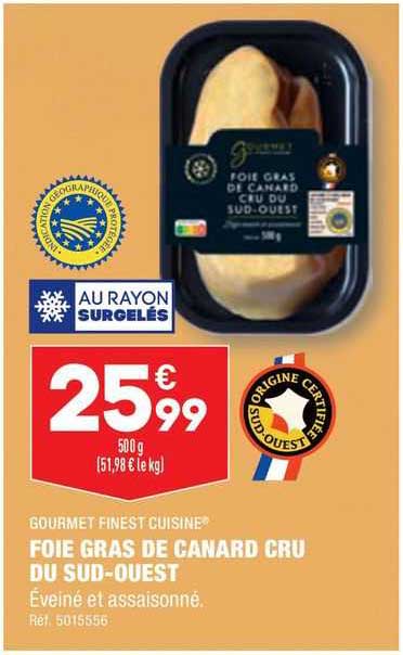 foie gras de canard cru du sud-ouest gourmet finest cuisine
